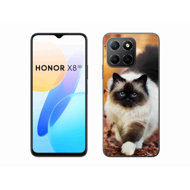 Gelový obal mmCase na mobil Honor X8 5G/Honor 70 Lite 5G - kočka