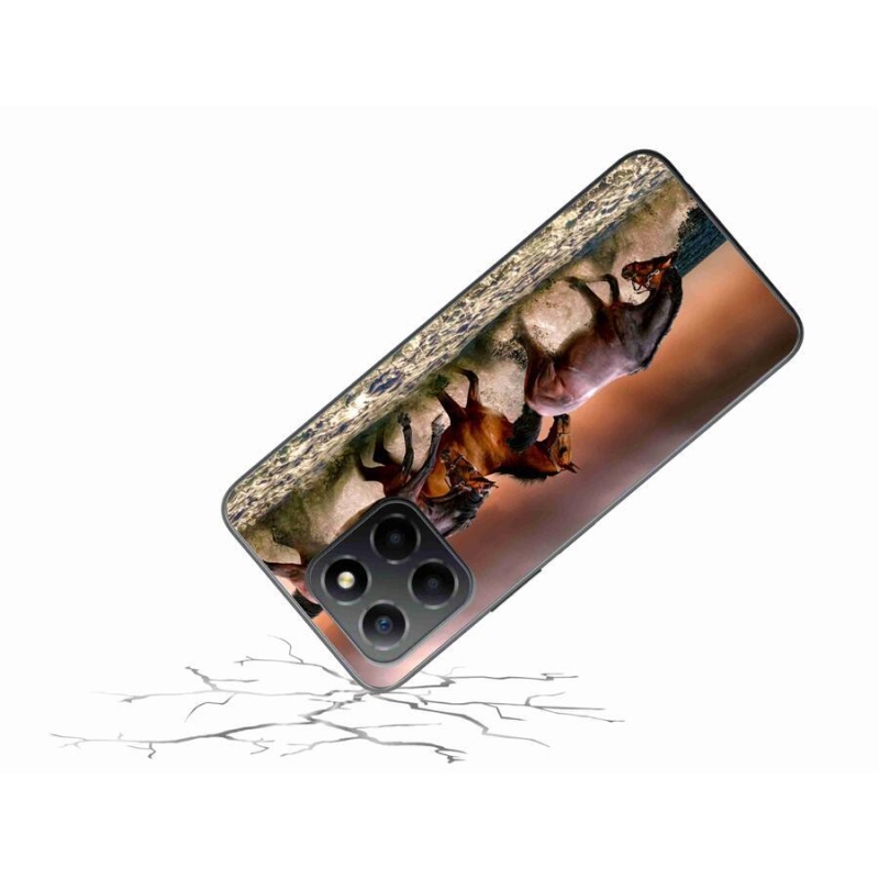 Gelový obal mmCase na mobil Honor X8 5G/Honor 70 Lite 5G - koně 1