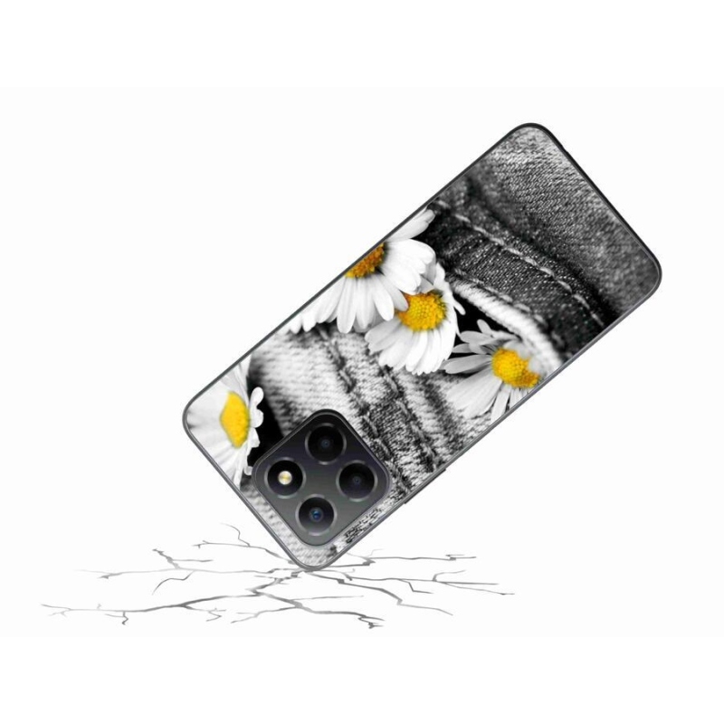 Gelový obal mmCase na mobil Honor X8 5G/Honor 70 Lite 5G - kopretiny