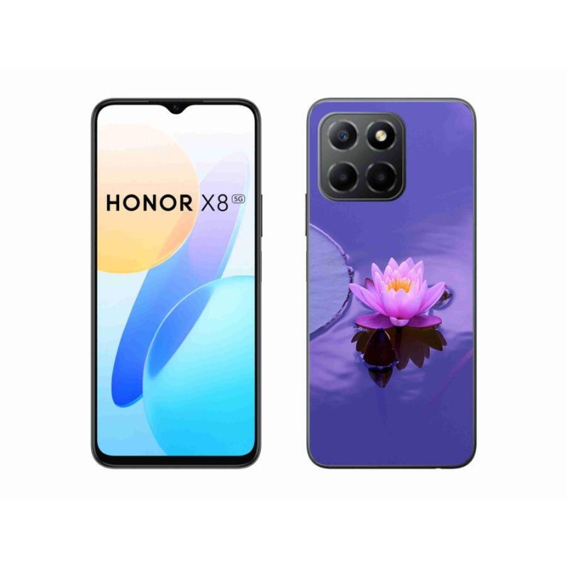 Gelový obal mmCase na mobil Honor X8 5G/Honor 70 Lite 5G - květ na hladině