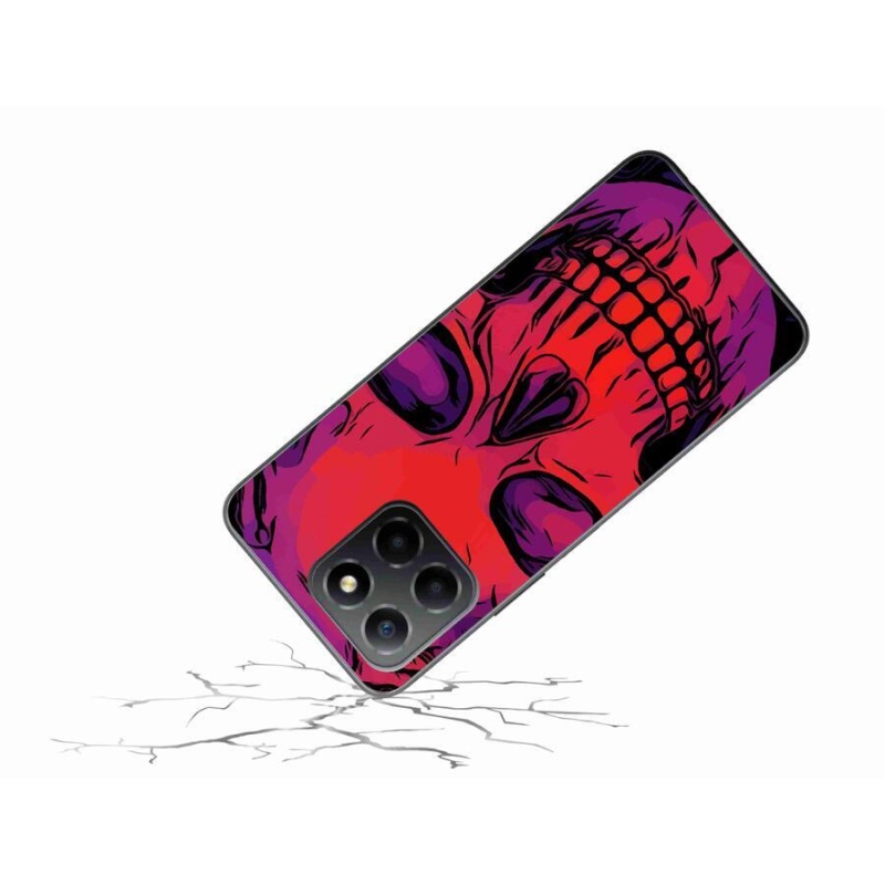 Gelový obal mmCase na mobil Honor X8 5G/Honor 70 Lite 5G - lebka