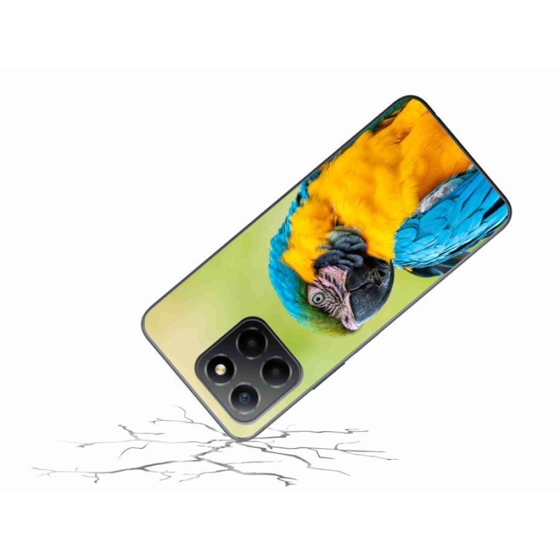 Gelový obal mmCase na mobil Honor X8 5G/Honor 70 Lite 5G - papoušek ara 2