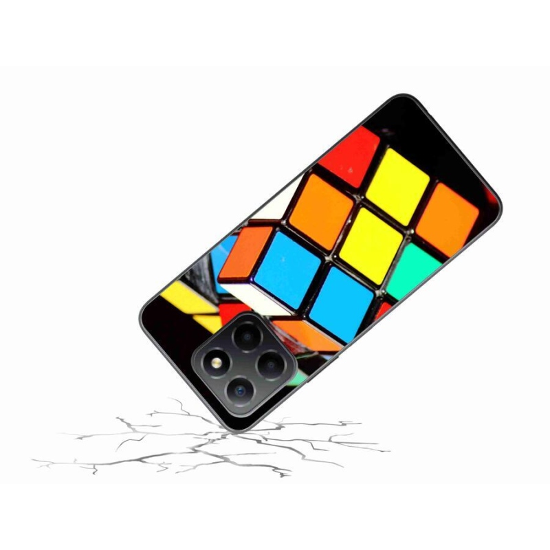 Gelový obal mmCase na mobil Honor X8 5G/Honor 70 Lite 5G - rubikova kostka