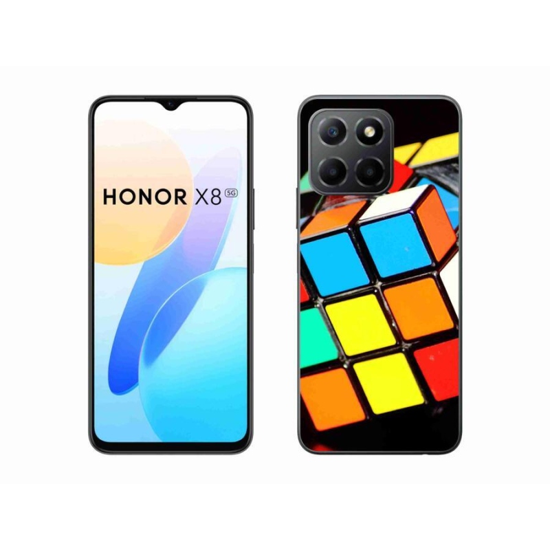 Gelový obal mmCase na mobil Honor X8 5G/Honor 70 Lite 5G - rubikova kostka