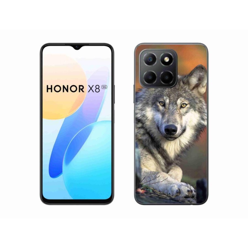 Gelový obal mmCase na mobil Honor X8 5G/Honor 70 Lite 5G - vlk