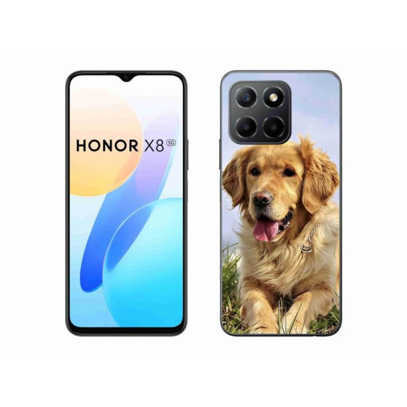 Gelový obal mmCase na mobil Honor X8 5G/Honor 70 Lite 5G - zlatý retrívr