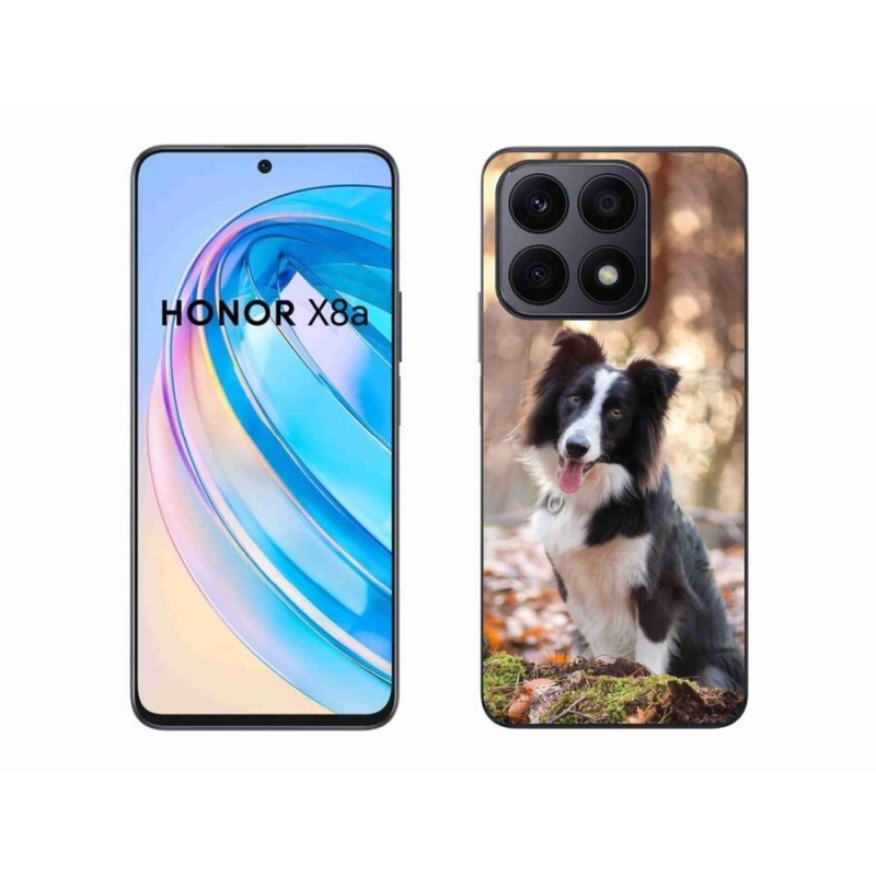 Gelový obal mmCase na mobil Honor X8a - border kolie 1