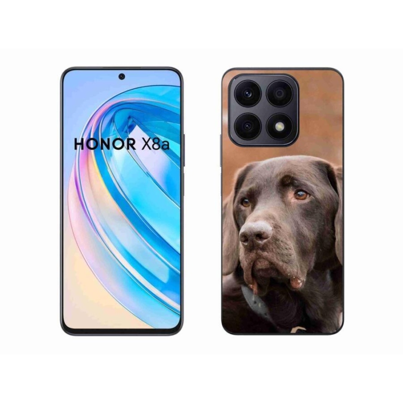 Gelový obal mmCase na mobil Honor X8a - hnědý labrador