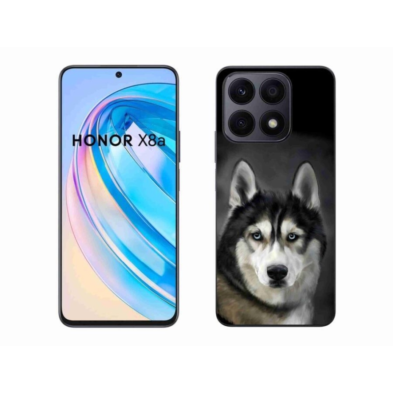 Gelový obal mmCase na mobil Honor X8a - husky