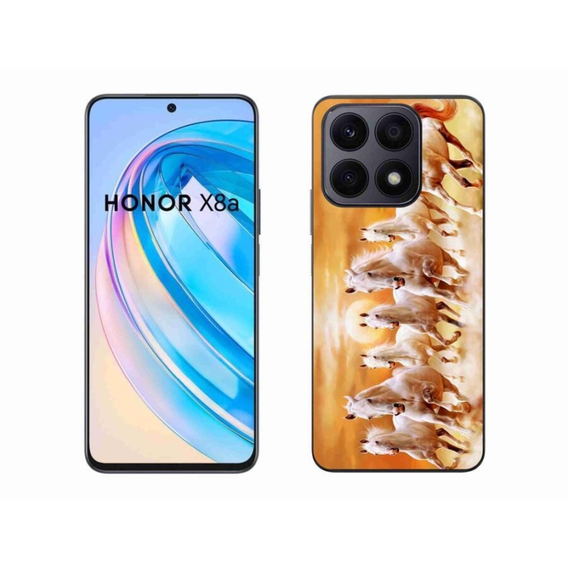 Gelový obal mmCase na mobil Honor X8a - koně 2