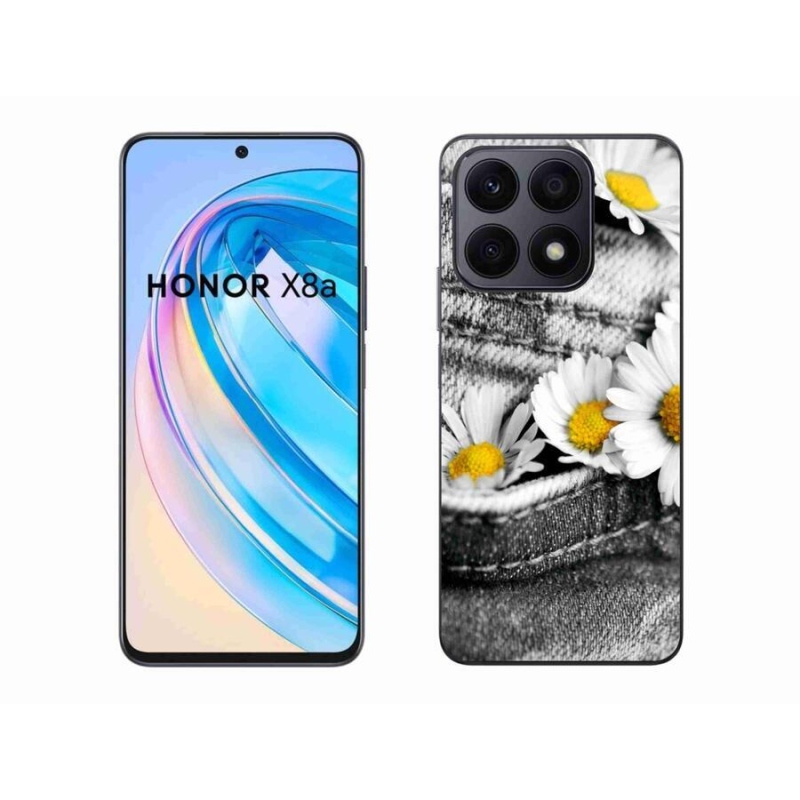 Gelový obal mmCase na mobil Honor X8a - kopretiny