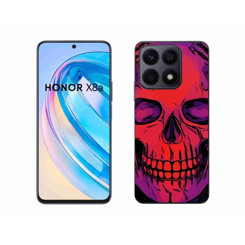 Gelový obal mmCase na mobil Honor X8a - lebka