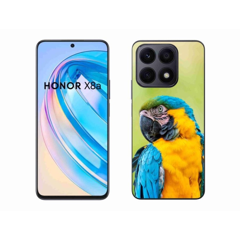 Gelový obal mmCase na mobil Honor X8a - papoušek ara 2