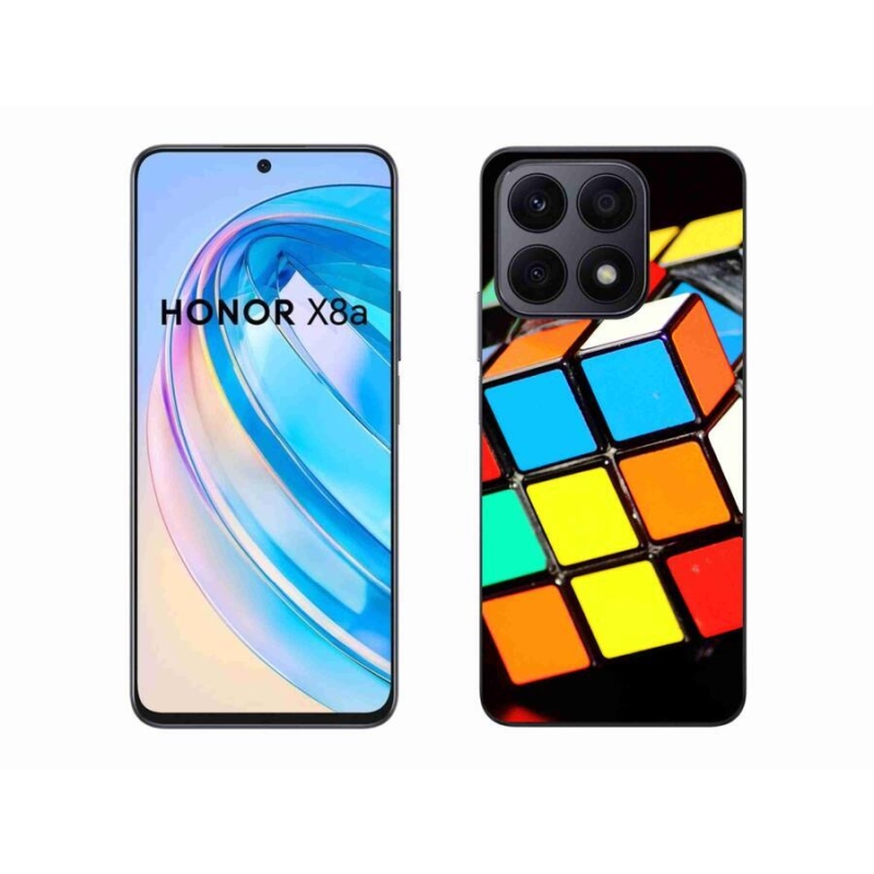 Gelový obal mmCase na mobil Honor X8a - rubikova kostka
