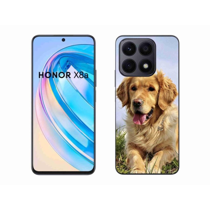 Gelový obal mmCase na mobil Honor X8a - zlatý retrívr