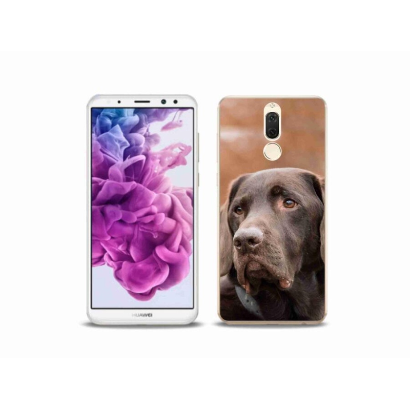 Gelový obal mmCase na mobil Huawei Mate 10 Lite - hnědý labrador