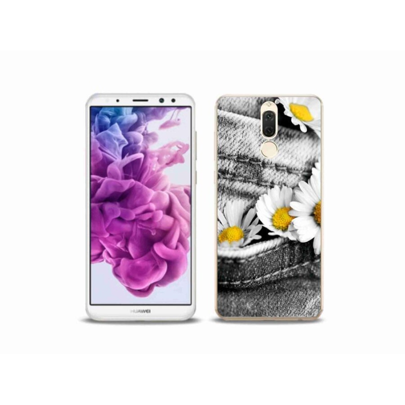 Gelový obal mmCase na mobil Huawei Mate 10 Lite - kopretiny