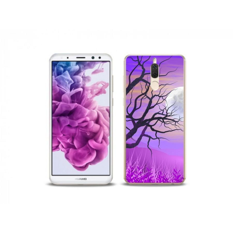Gelový obal mmCase na mobil Huawei Mate 10 Lite - kreslený opadaný strom