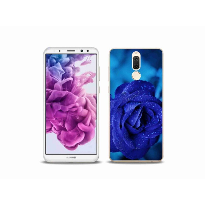 Gelový obal mmCase na mobil Huawei Mate 10 Lite - modrá růže