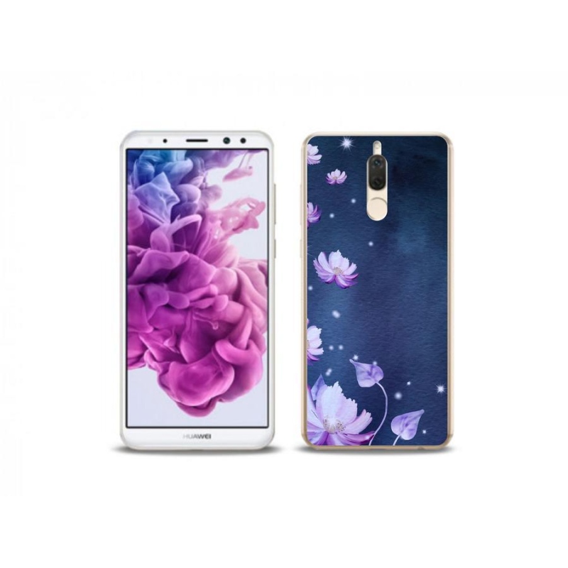 Gelový obal mmCase na mobil Huawei Mate 10 Lite - padající květy