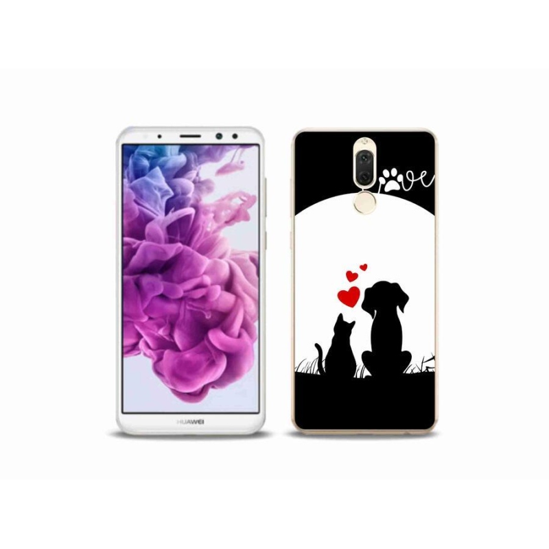 Gelový obal mmCase na mobil Huawei Mate 10 Lite - zvířecí láska