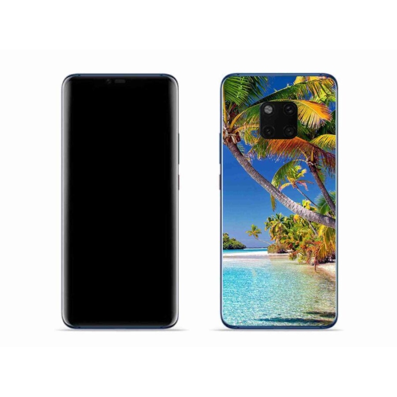Gelový obal mmCase na mobil Huawei Mate 20 Pro - mořská pláž