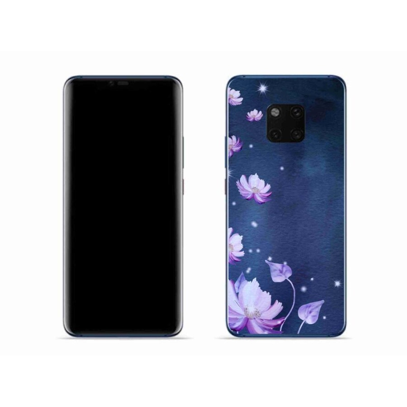 Gelový obal mmCase na mobil Huawei Mate 20 Pro - padající květy