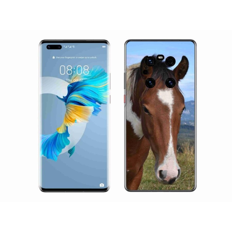 Gelový obal mmCase na mobil Huawei Mate 40 Pro - hnědý kůň