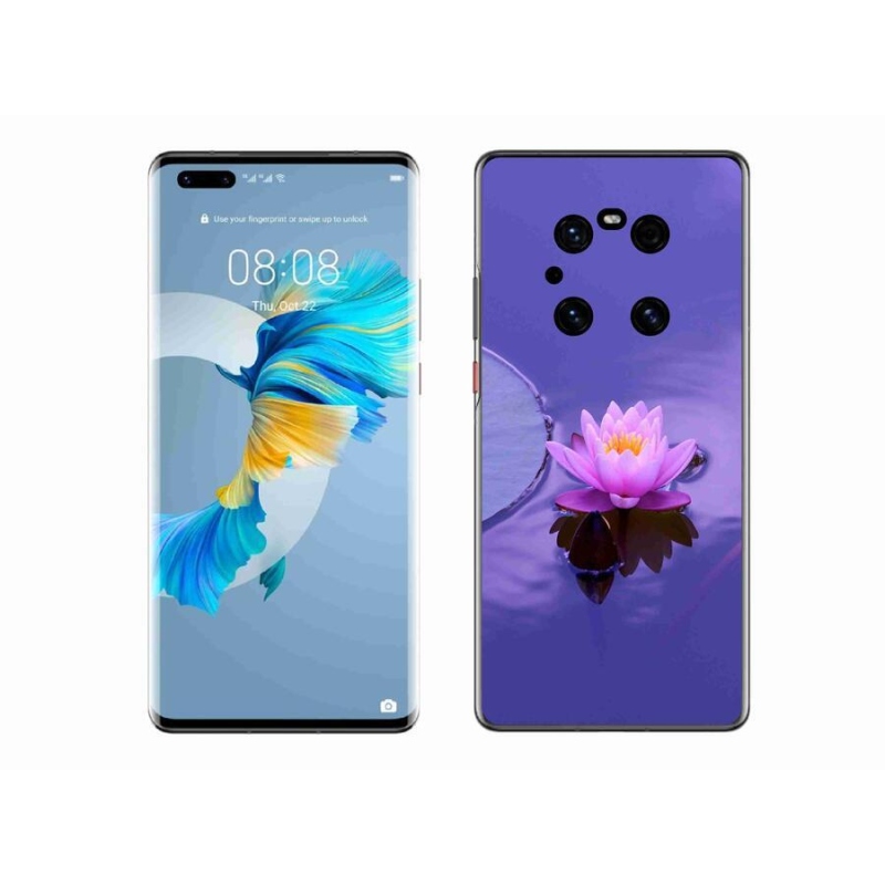 Gelový obal mmCase na mobil Huawei Mate 40 Pro - květ na hladině