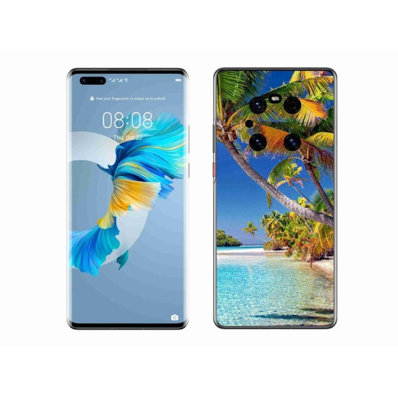 Gelový obal mmCase na mobil Huawei Mate 40 Pro - mořská pláž