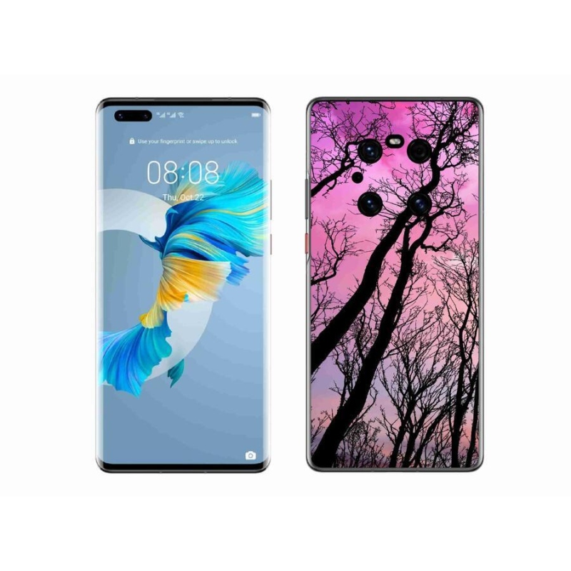 Gelový obal mmCase na mobil Huawei Mate 40 Pro - opadané stromy