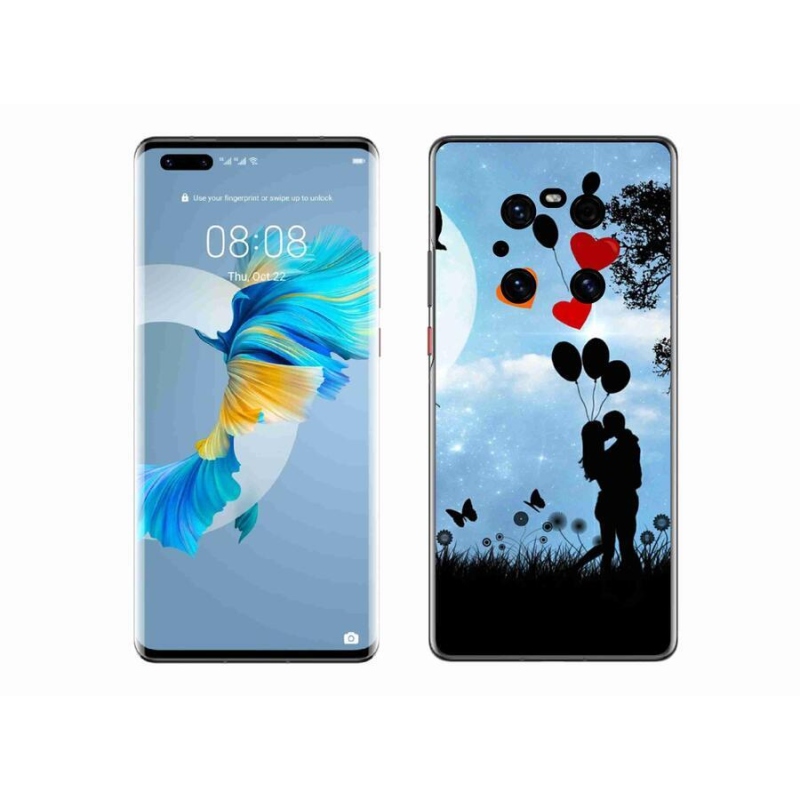 Gelový obal mmCase na mobil Huawei Mate 40 Pro - zamilovaný pár