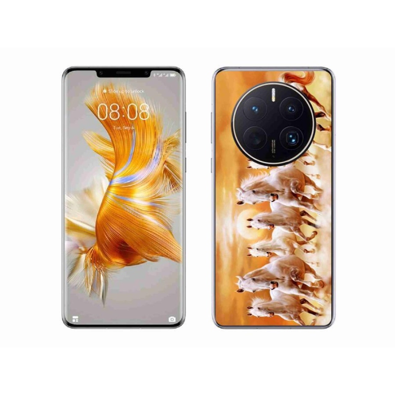 Gelový obal mmCase na mobil Huawei Mate 50 Pro - koně 2