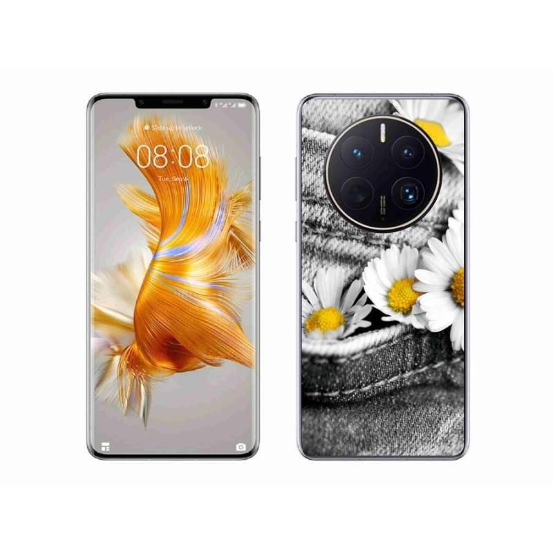 Gelový obal mmCase na mobil Huawei Mate 50 Pro - kopretiny
