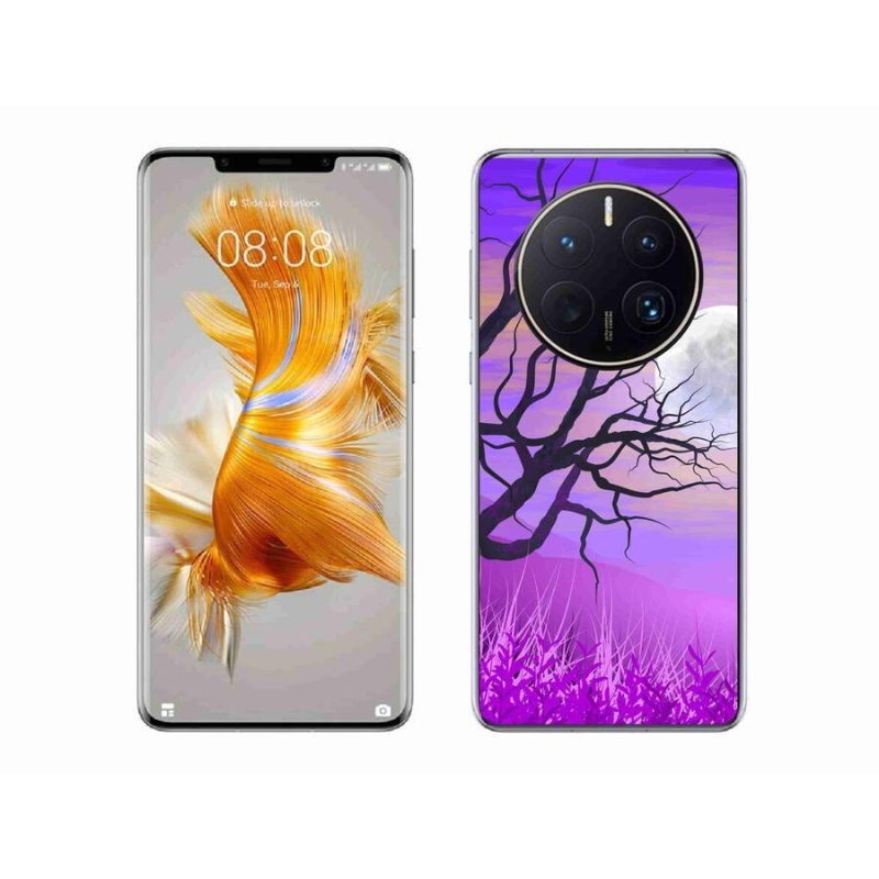Gelový obal mmCase na mobil Huawei Mate 50 Pro - kreslený opadaný strom