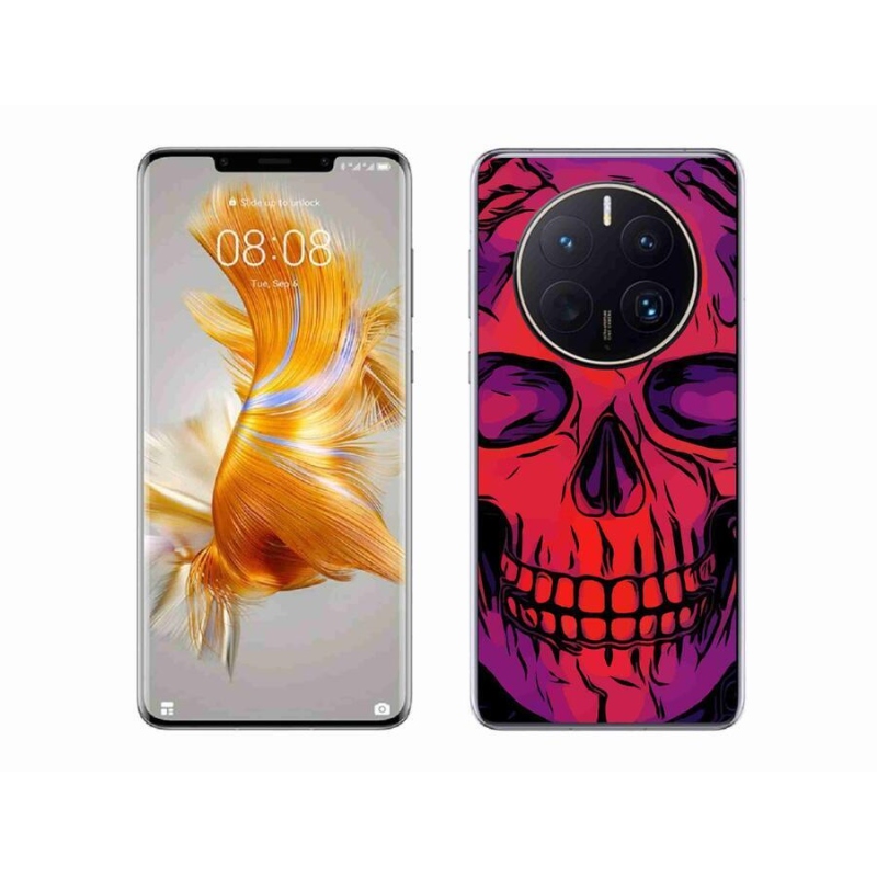 Gelový obal mmCase na mobil Huawei Mate 50 Pro - lebka