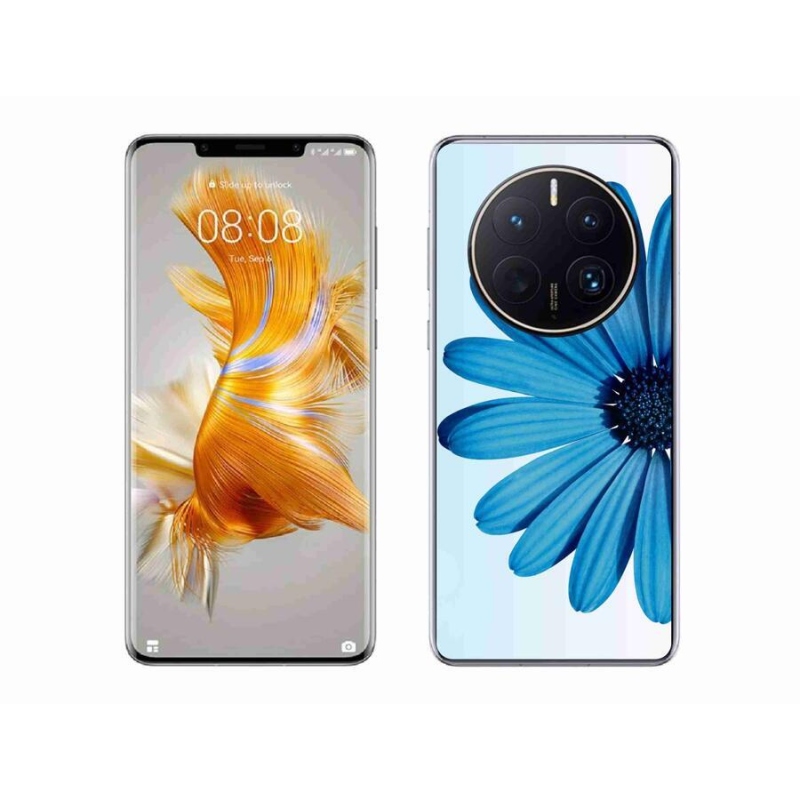 Gelový obal mmCase na mobil Huawei Mate 50 Pro - modrá kopretina