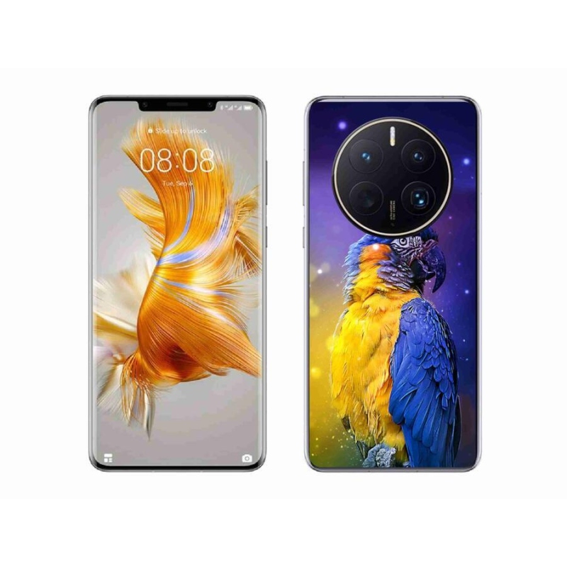 Gelový obal mmCase na mobil Huawei Mate 50 Pro - papoušek ara 1