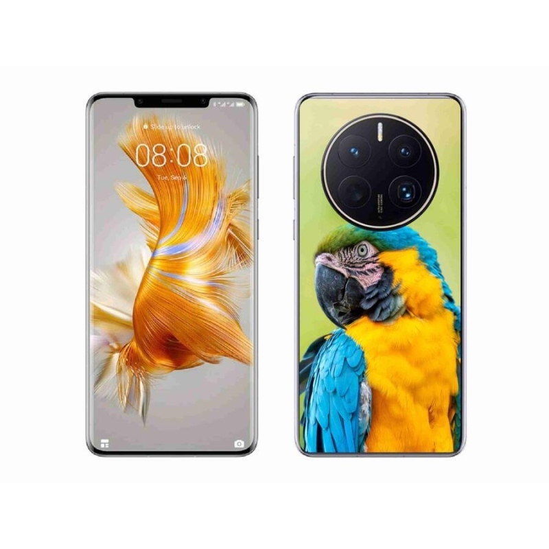 Gelový obal mmCase na mobil Huawei Mate 50 Pro - papoušek ara 2