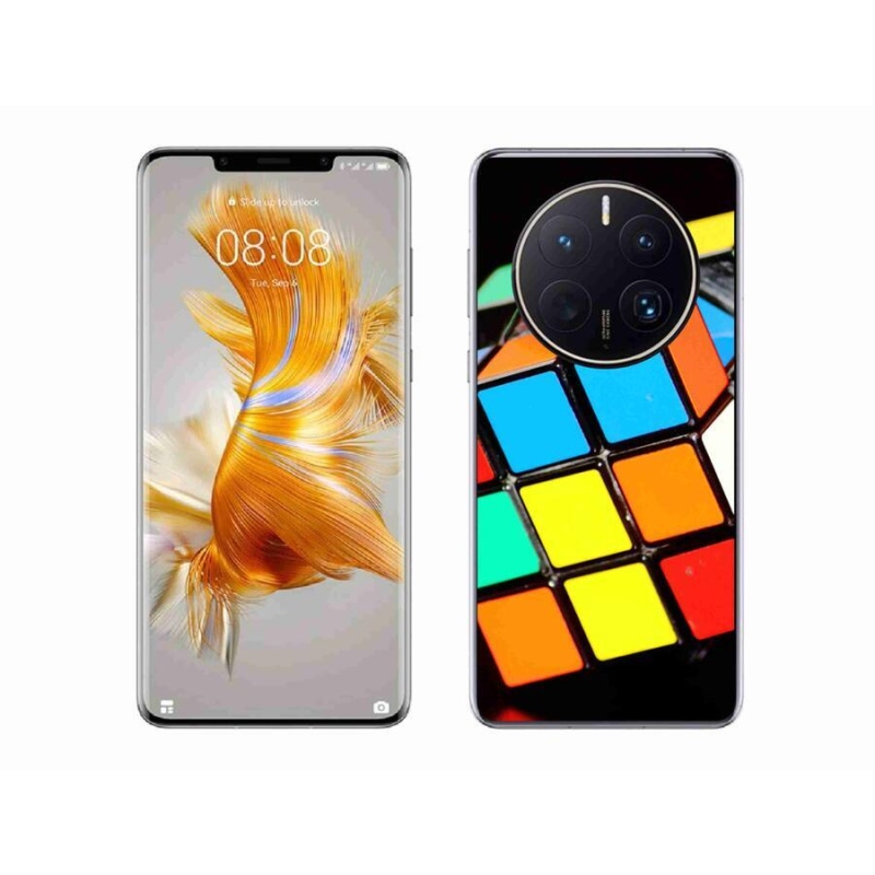Gelový obal mmCase na mobil Huawei Mate 50 Pro - rubikova kostka