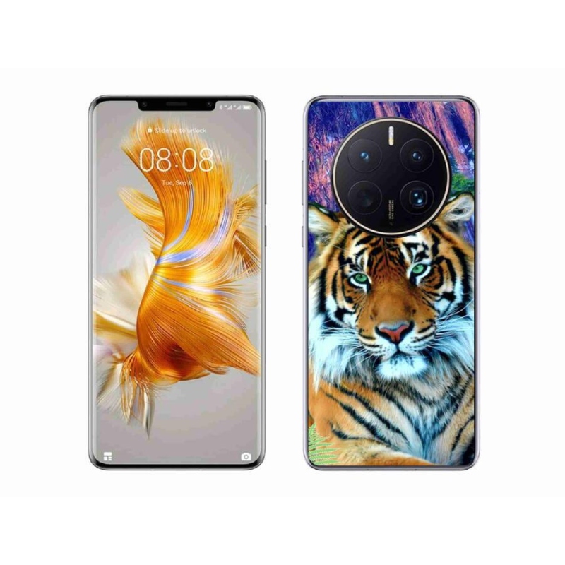 Gelový obal mmCase na mobil Huawei Mate 50 Pro - tygr