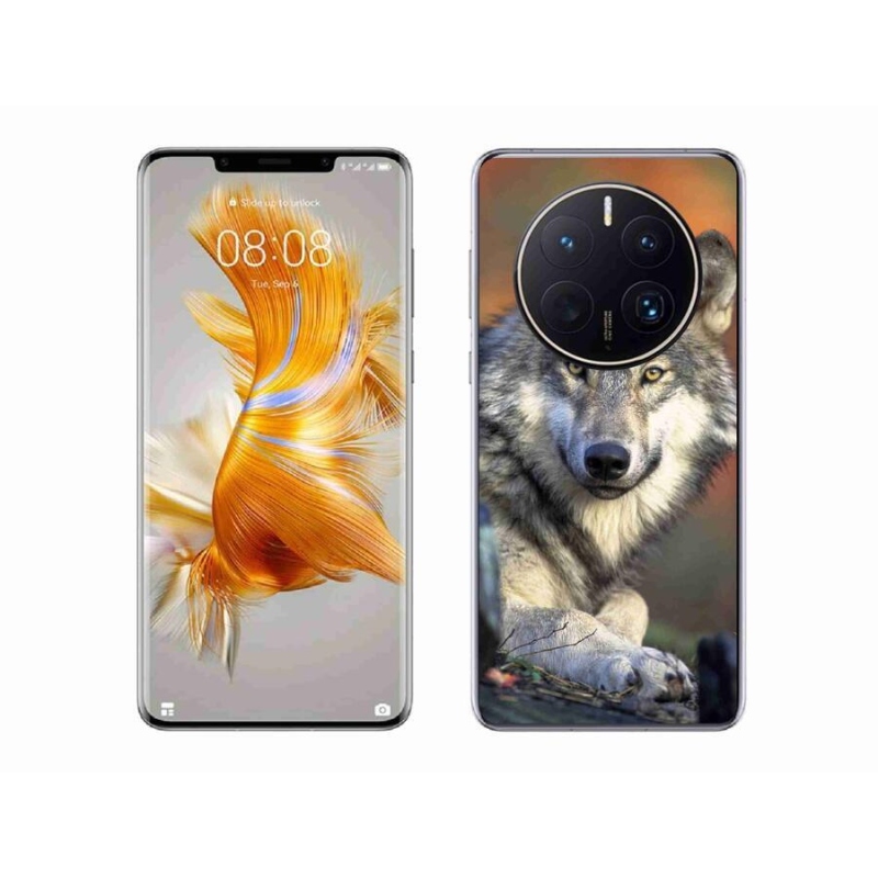 Gelový obal mmCase na mobil Huawei Mate 50 Pro - vlk