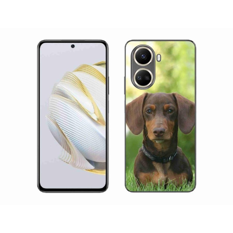 Gelový obal mmCase na mobil Huawei Nova 10 SE - hnědý jezevčík