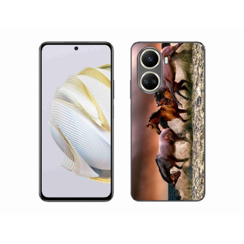 Gelový obal mmCase na mobil Huawei Nova 10 SE - koně 1