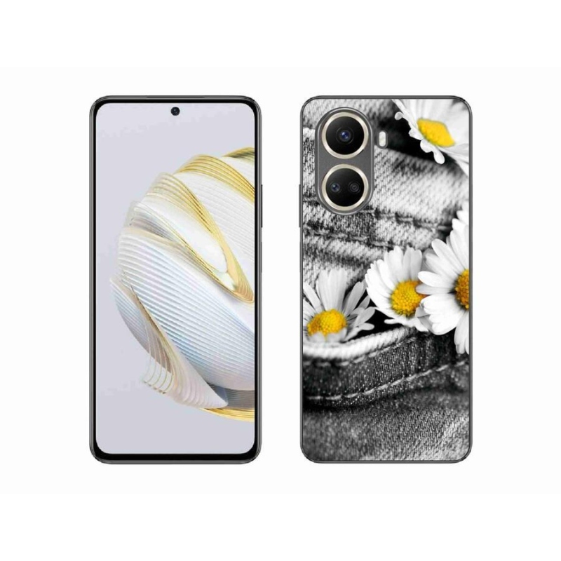 Gelový obal mmCase na mobil Huawei Nova 10 SE - kopretiny