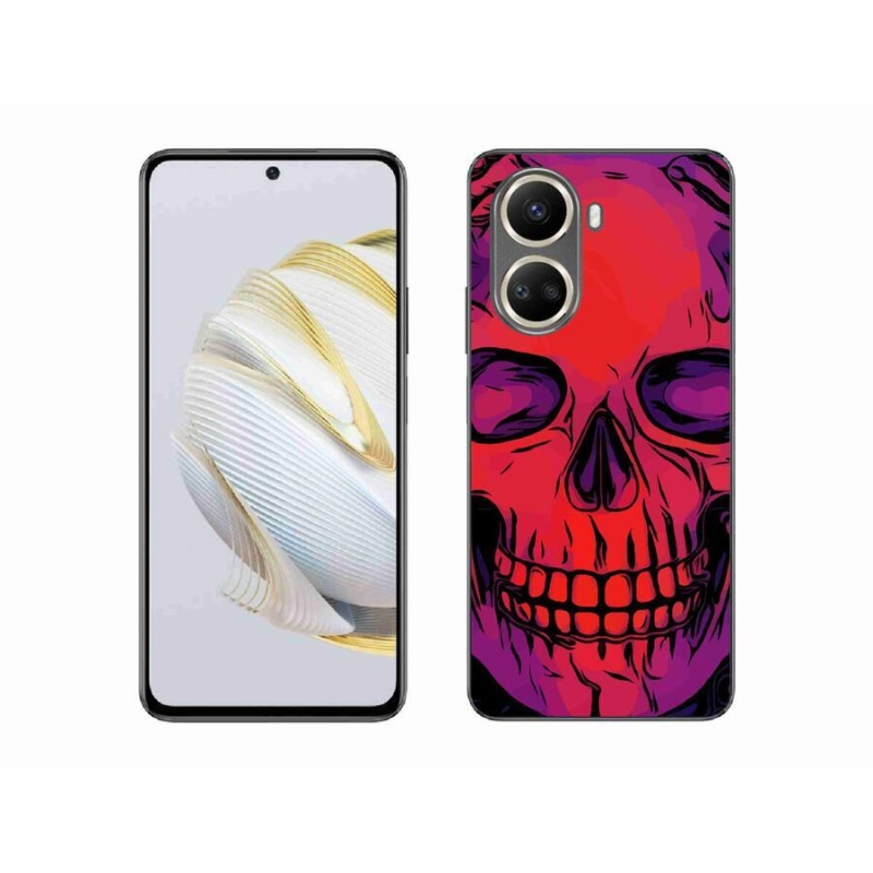 Gelový obal mmCase na mobil Huawei Nova 10 SE - lebka