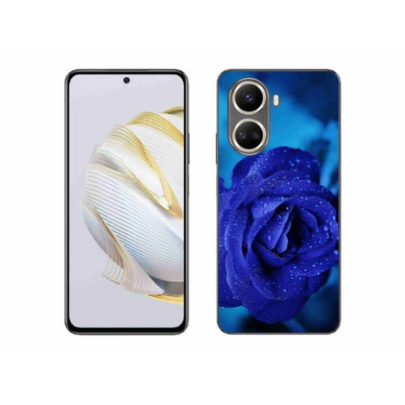 Gelový obal mmCase na mobil Huawei Nova 10 SE - modrá růže