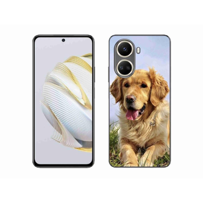 Gelový obal mmCase na mobil Huawei Nova 10 SE - zlatý retrívr