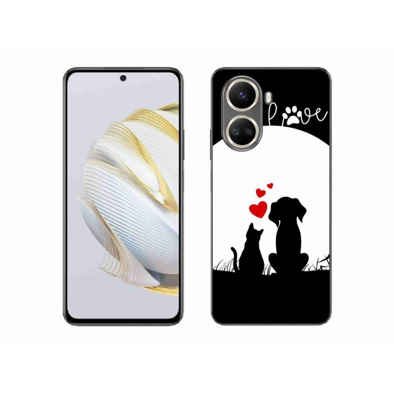 Gelový obal mmCase na mobil Huawei Nova 10 SE - zvířecí láska