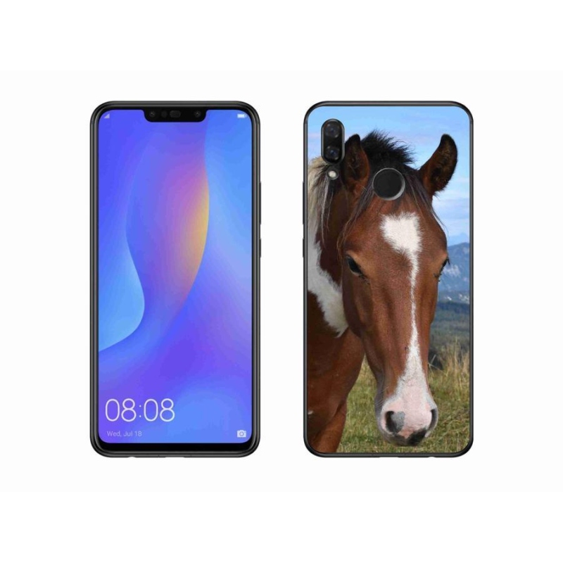 Gelový obal mmCase na mobil Huawei Nova 3 - hnědý kůň